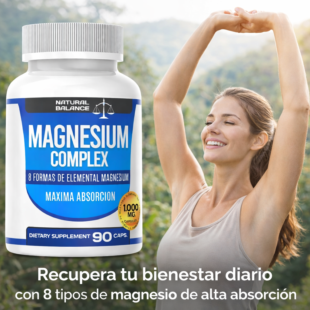 Magnesio Clomplex - Suplemento para mujeres activas.